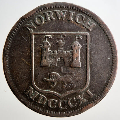 1811 Newton Silver & Jeweller Norwich Coin Token | Collectable Grade | a2928