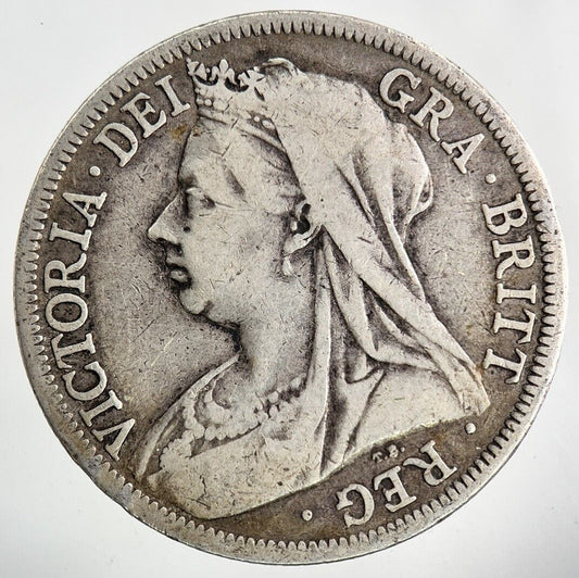 1900 Victoria Half - Crown Silver Coin | Collectable Grade
