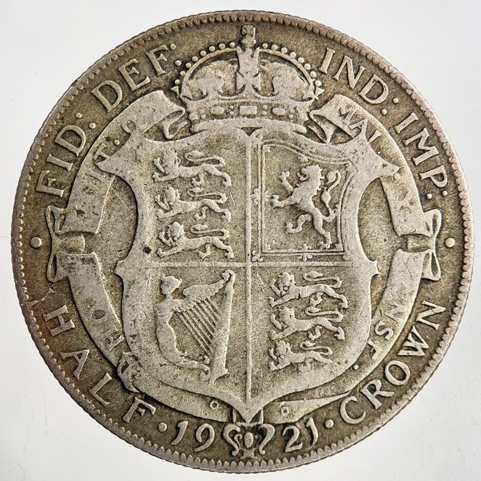 1921 George V Half - Crown Silver Coin | Collectable Grade