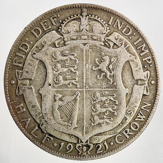 1921 George V Half - Crown Silver Coin | Collectable Grade