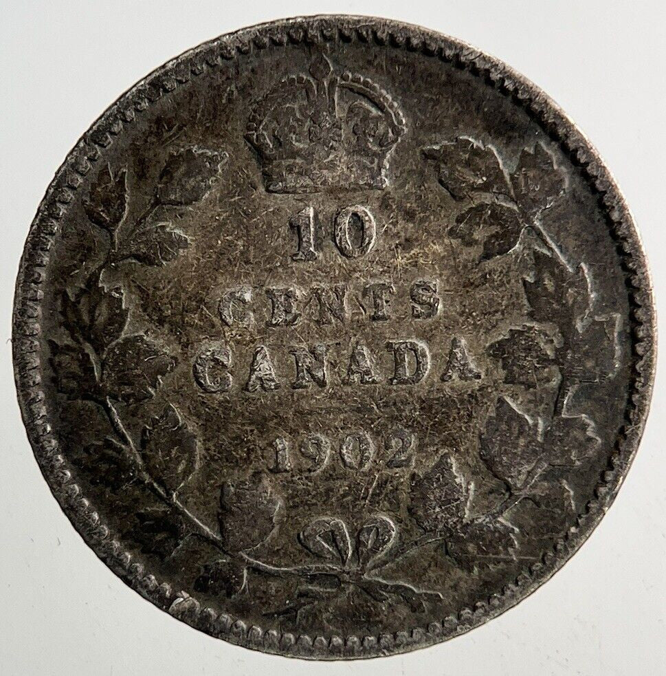 1902 Canada 10 Cents Silver Coin | Collectable Grade