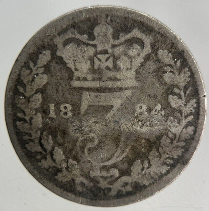 1884 Victoria Threepence Silver Coin | Collectable Grade