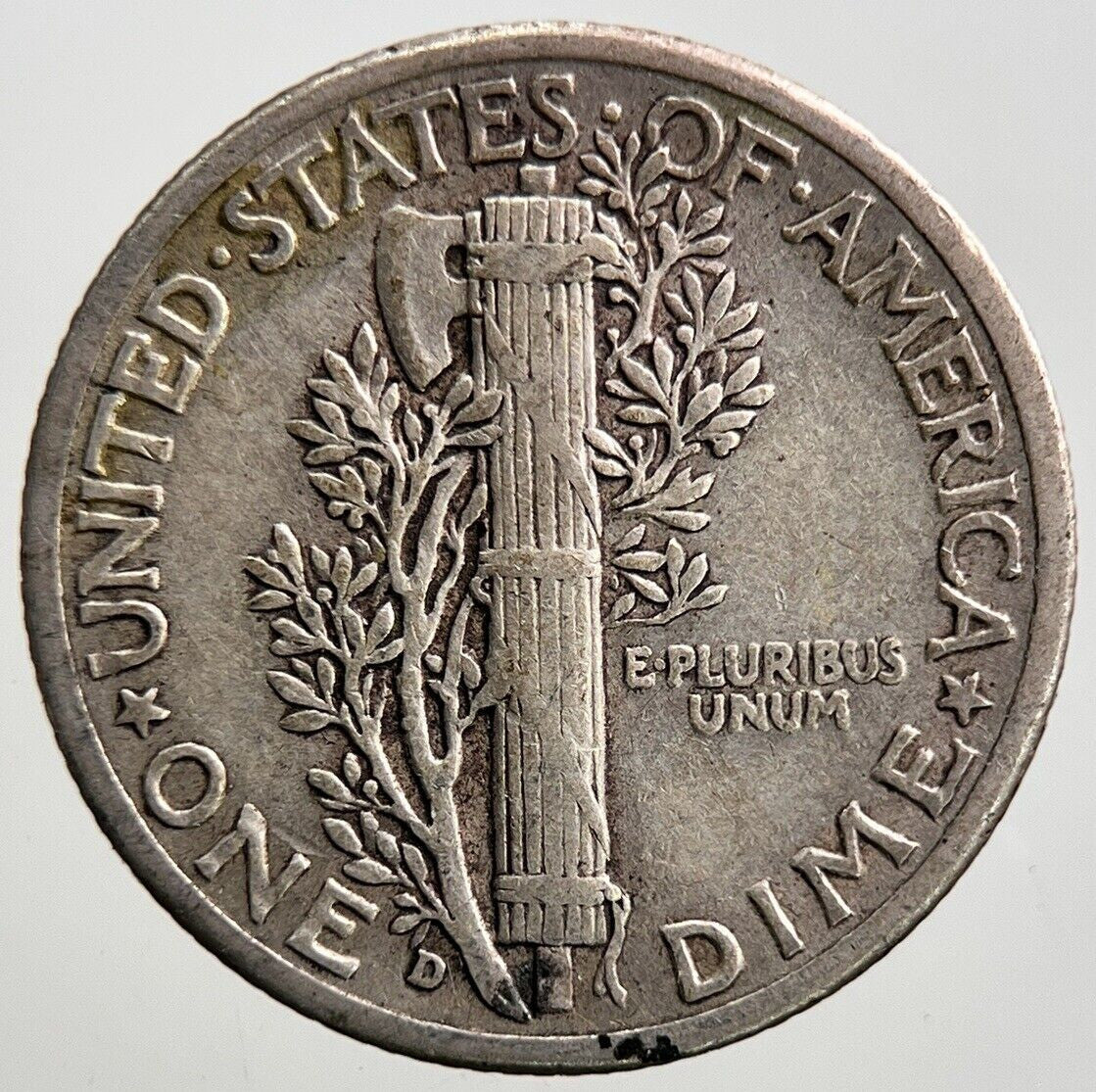 1943 - D US USA Mercury Dime Silver Coin | Fine Collectable Grade | a2847
