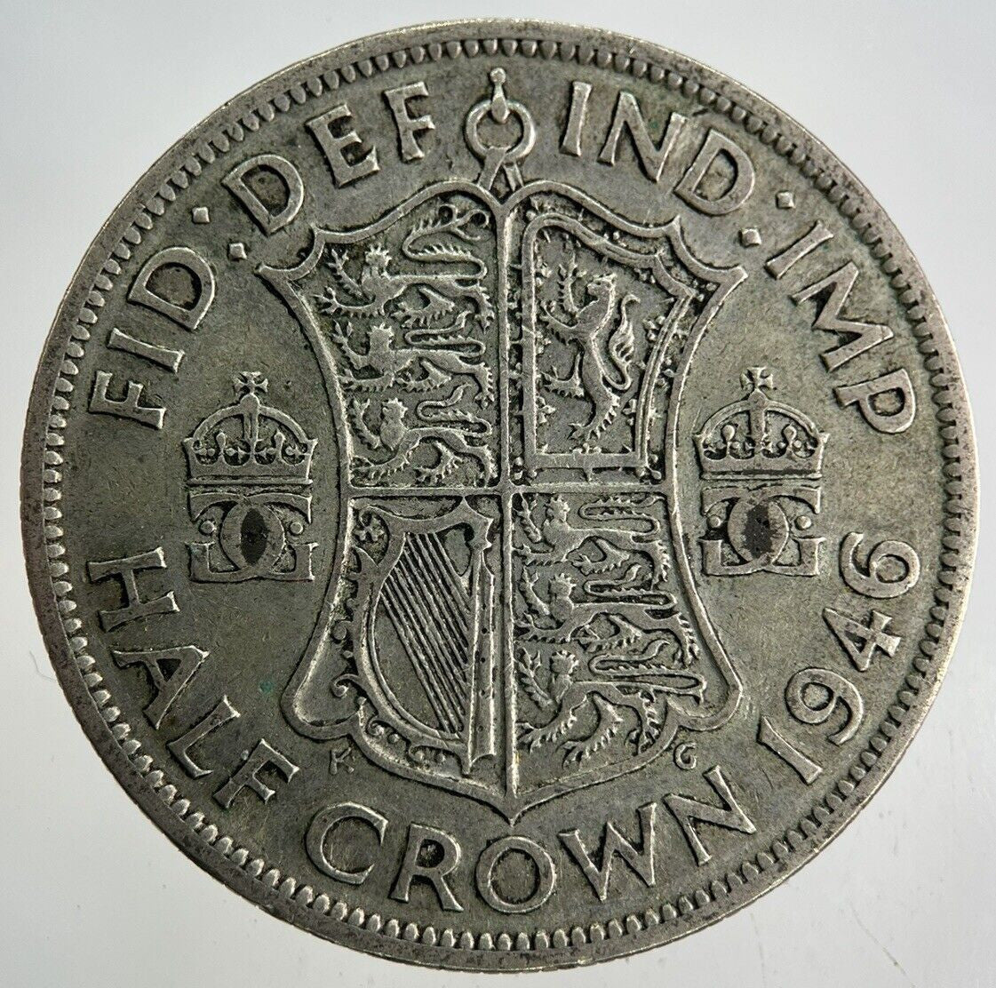 1946 George VI Half - Crown Silver Coin | Fine Collectable Grade