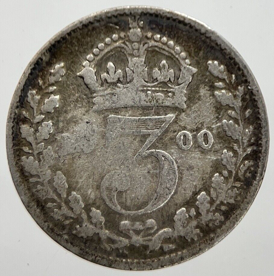 1900 Victoria Threepence Silver Coin | Collectable Grade | a7306