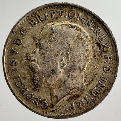 1917 George V Threepence Silver Coin | Very High Grade | a8584