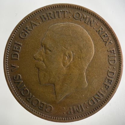 1929 George V One Penny Coin | Fine Collectable Grade