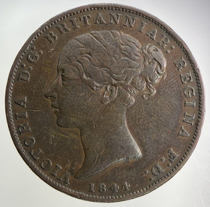 1844 Jersey 1/26th One Twenty Sixth Shilling Coin | Very High Grade