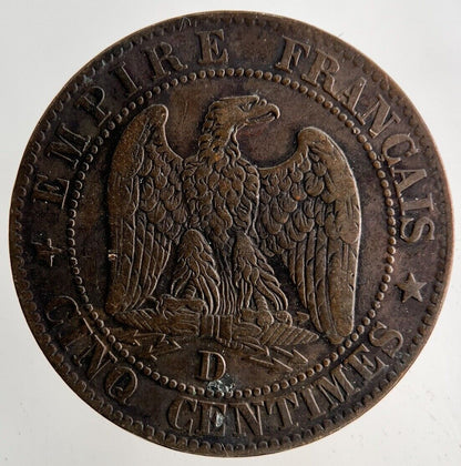 1855 France 5 Centimes Coin | Fine Collectable Grade
