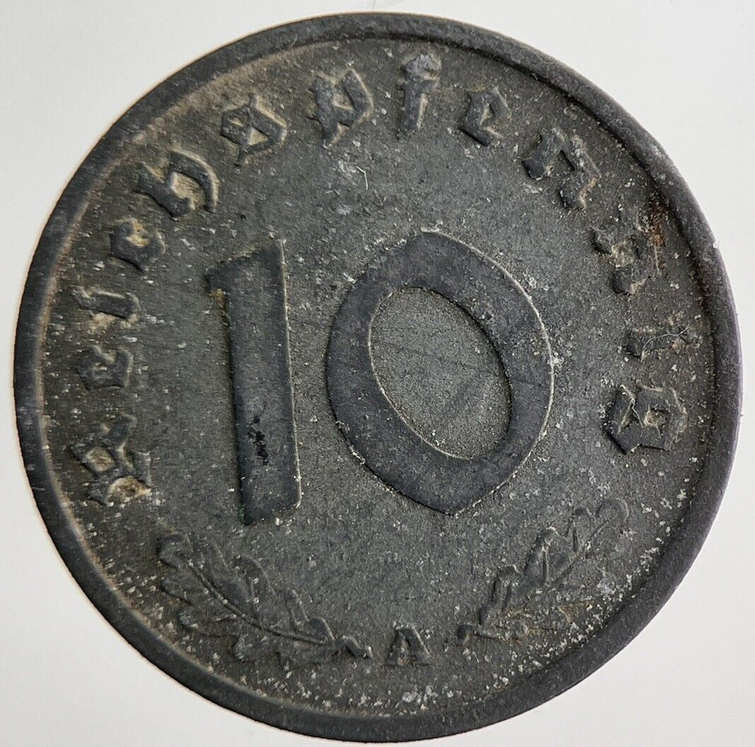 1940 Germany Nazi 10 Pfennig Coin | Fine Collectable Grade