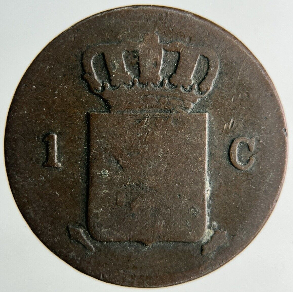 1837 Netherlands 1 Cent Coin | Collectable Grade
