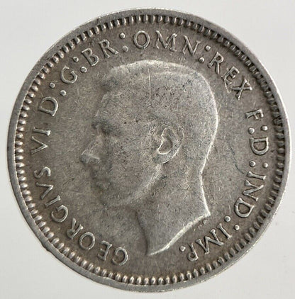1943 Australia Threepence Silver Coin | Fine Collectable Grade