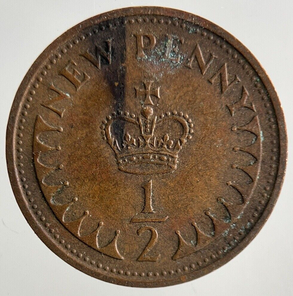 1971 Elizabeth II 2nd New 1/2 Half - Penny Coin | Fine Collectable Grade