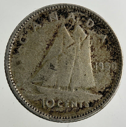 1950 Canada 10 Cents Silver Coin | Collectable Grade