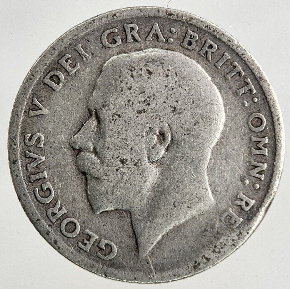 1914 George V Sixpence Silver Coin | Fair Grade