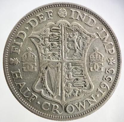 1933 George V Half - Crown Silver Coin | Collectable Grade