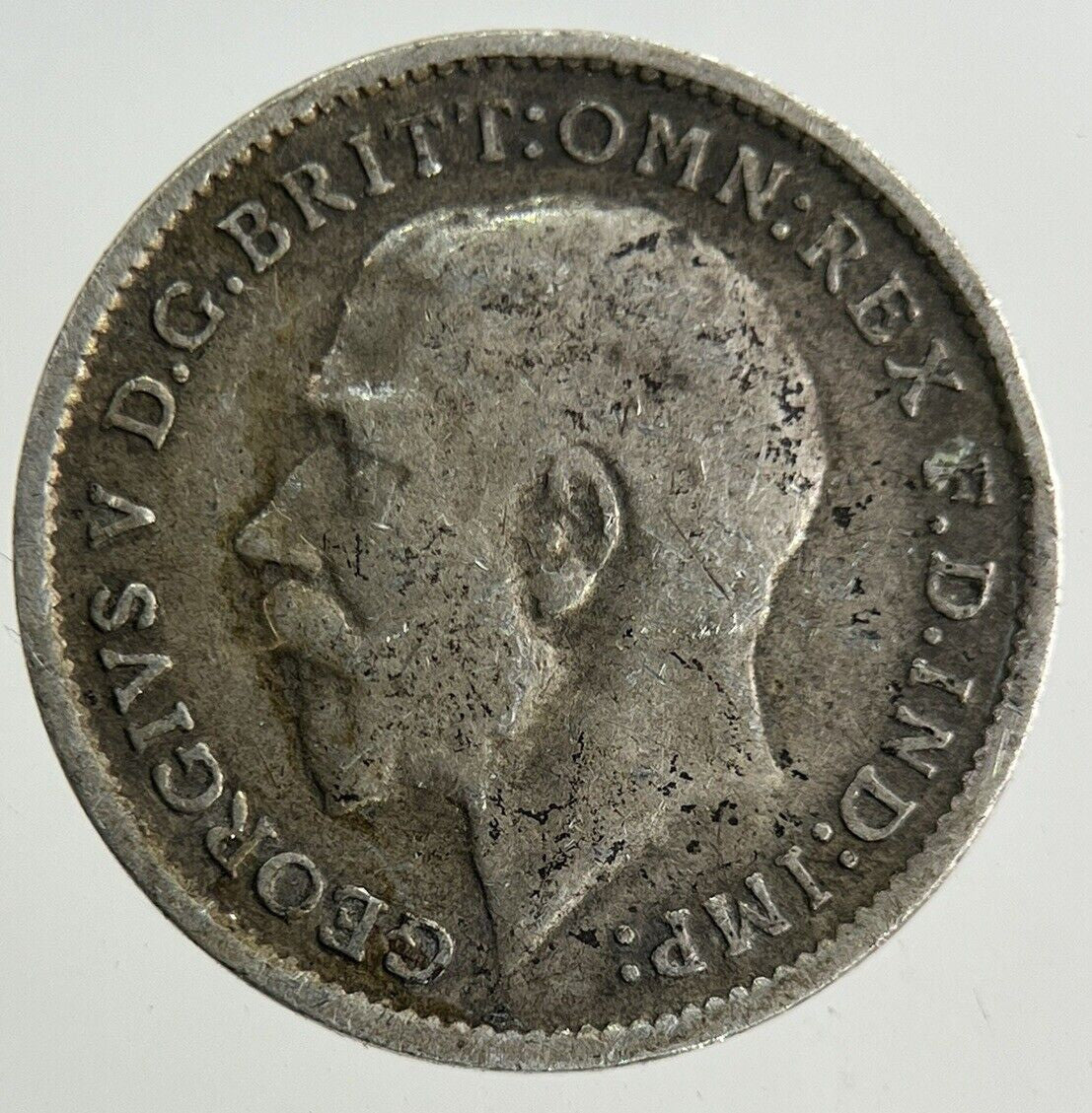 1914 George V Threepence Silver Coin | Fine Collectable Grade