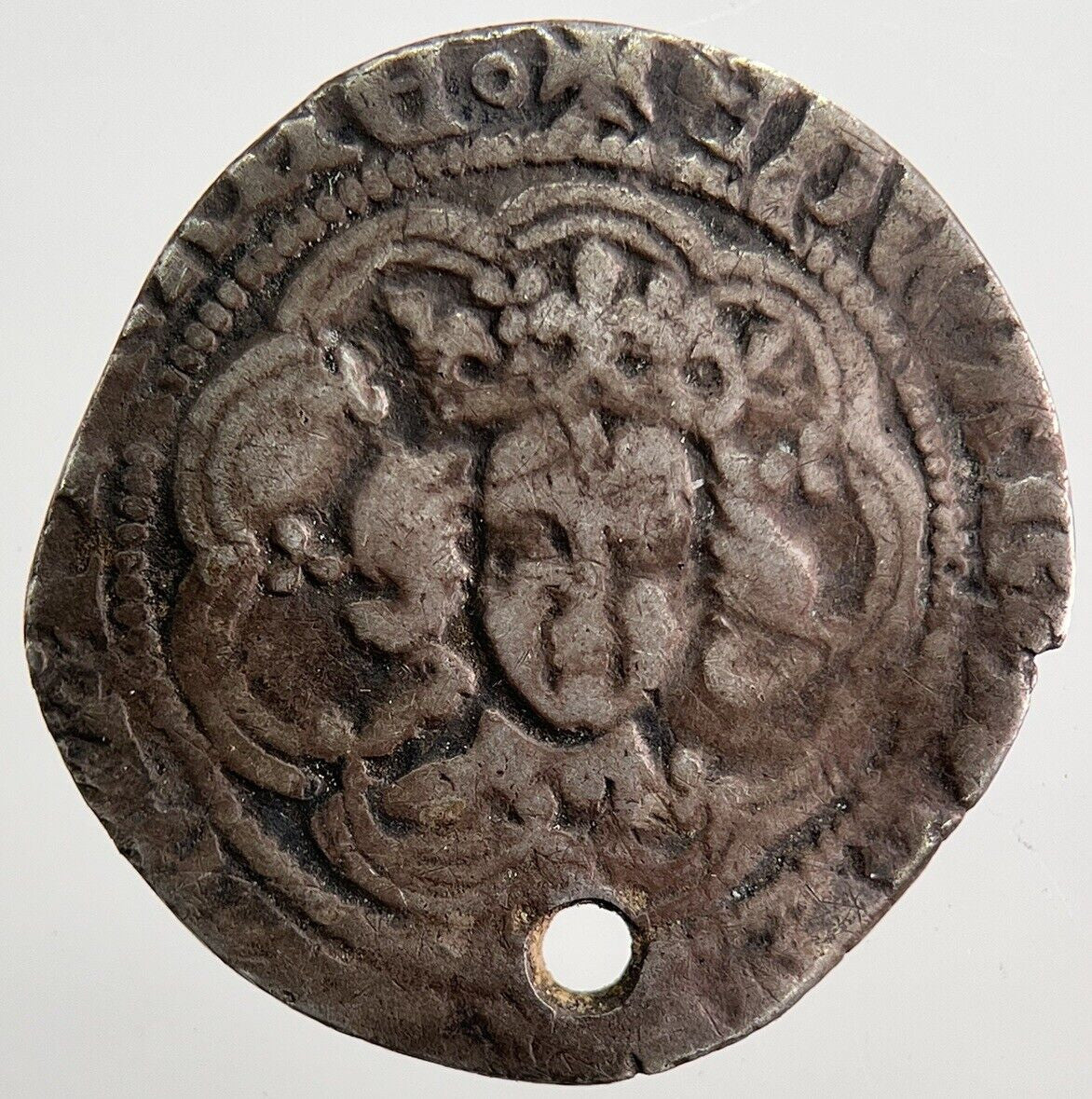 1351 - 1361 Edward III Half - Groat Silver Hammered Coin | Collectable Grade | a2110