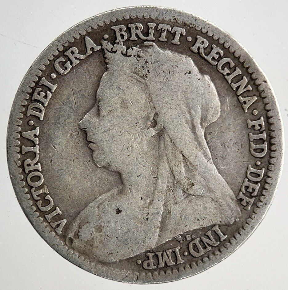 1901 Victoria Threepence Silver Coin | Collectable Grade