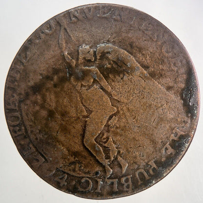 1794 Peace & Plenty Half - Penny Token Coin | Collectable Grade | a6820