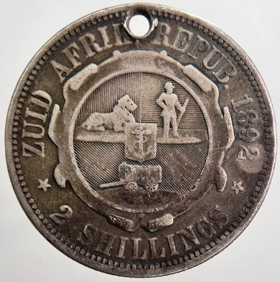 1892 South Africa Modified Florin Silver Coin | Collectable Grade | a5677