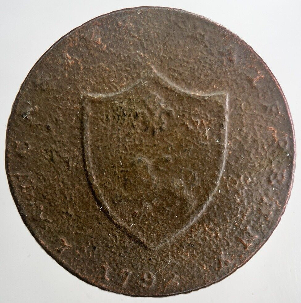 1792 Duke Of Lancaster Half - Penny Token | Collectable Grade | a6543