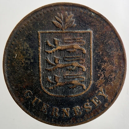 1920 Guernsey 4 Doubles Coin | Fine Collectable Grade