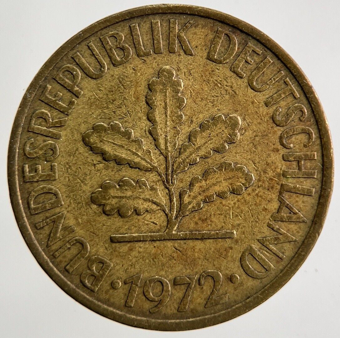 1972 Germany 10 Pfennig Coin | Fine Collectable Grade