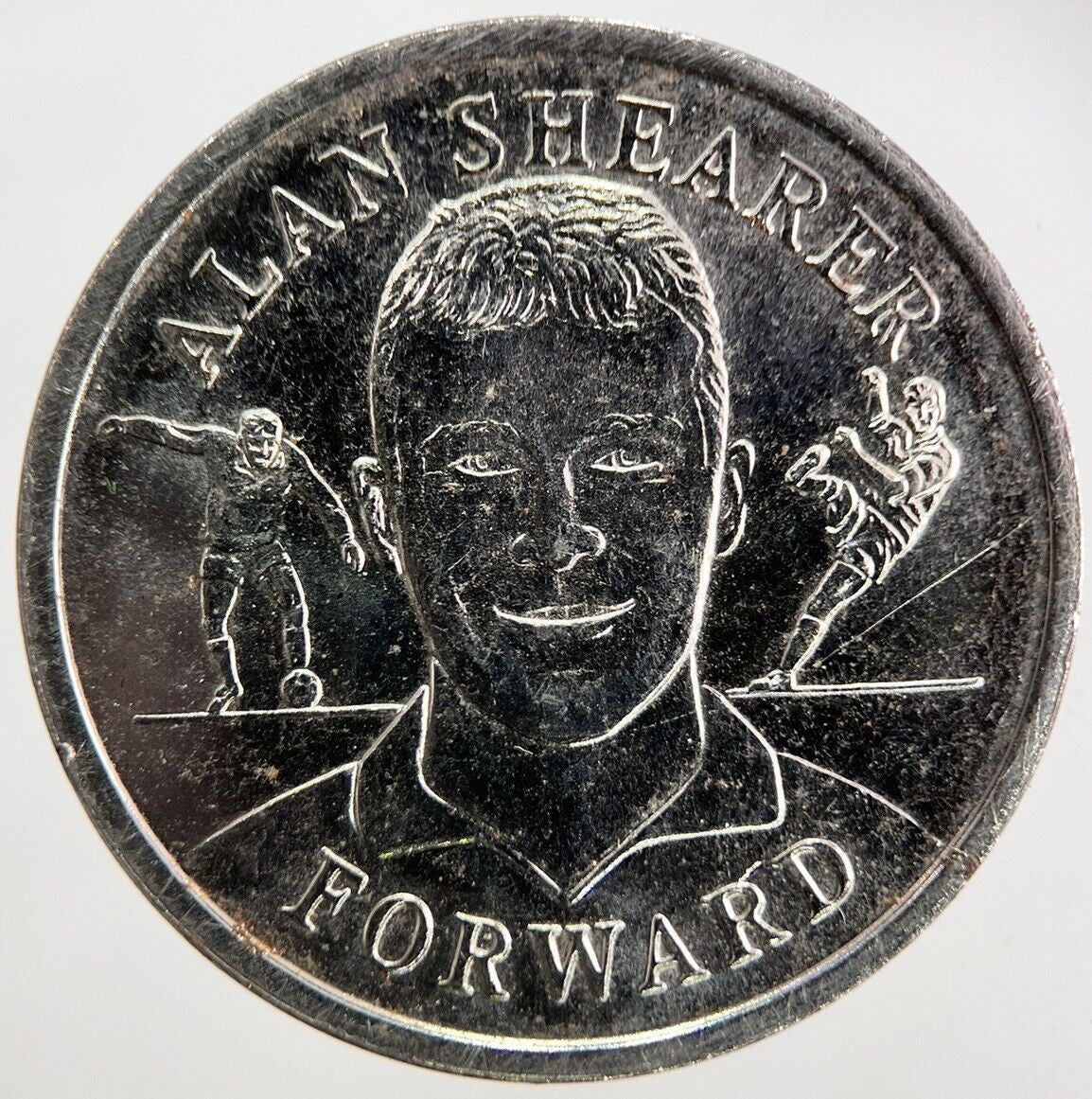 1998 England Football Alan Shearer Token Coin | Very High Grade