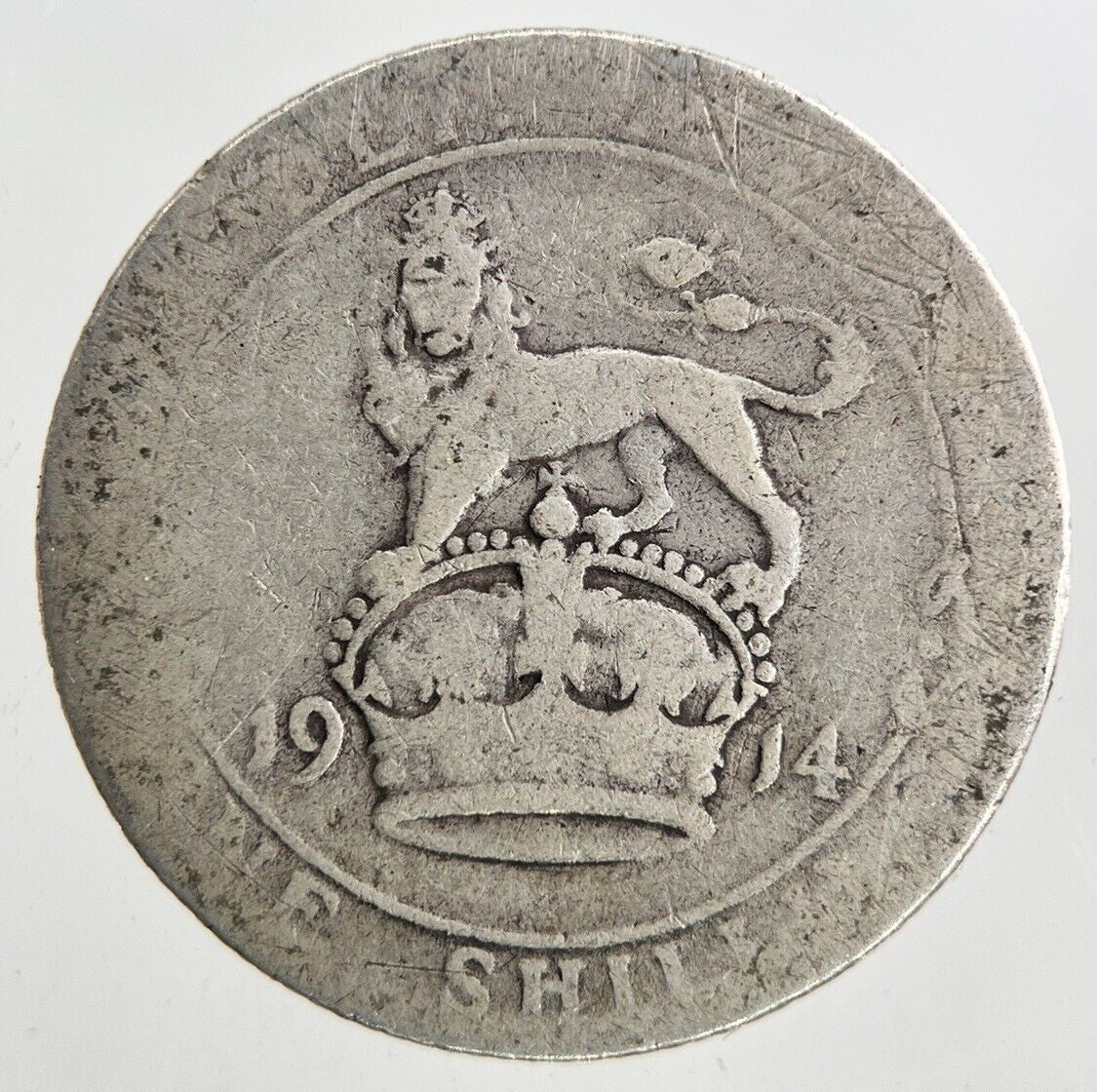 1914 George V One Shilling Silver Coin | Collectable Grade