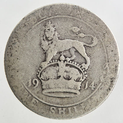 1914 George V One Shilling Silver Coin | Collectable Grade