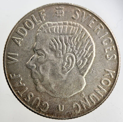 1962 Sweden 1 Krona Silver Coin | Fine Collectable Grade