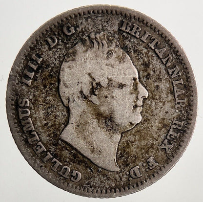 1837 William IV Four - Pence Groat Silver Coin | Fine Collectable Grade | a9850