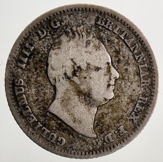 1837 William IV Four - Pence Groat Silver Coin | Fine Collectable Grade | a9850