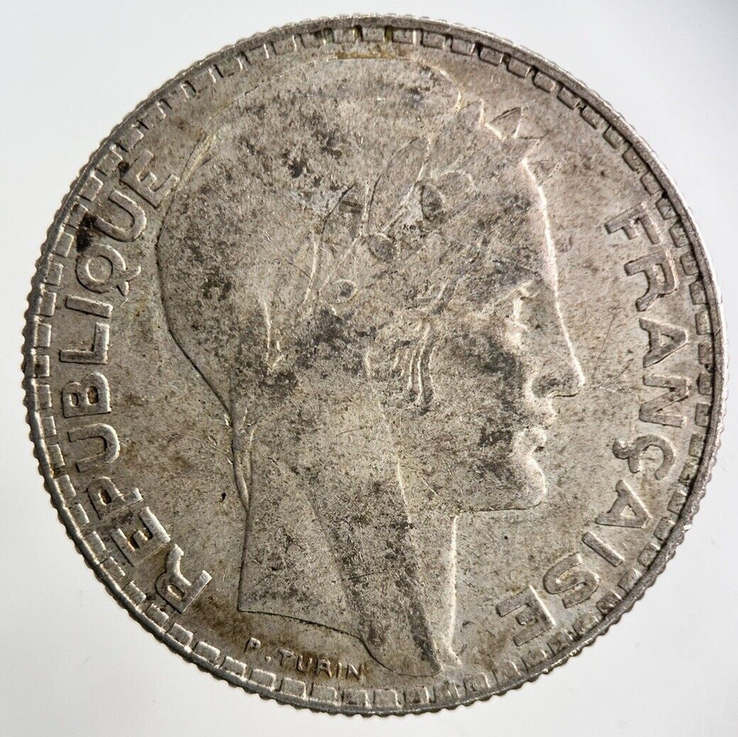 1938 France 10 Franc Silver Coin | Fine Collectable Grade