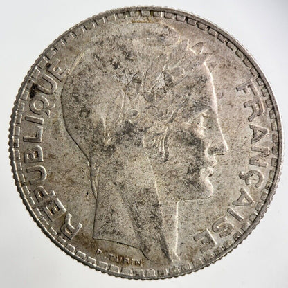 1938 France 10 Franc Silver Coin | Fine Collectable Grade