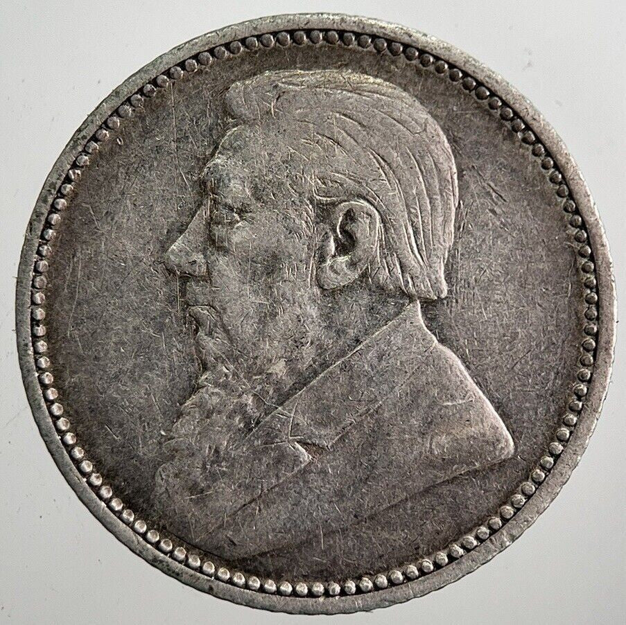 1896 South Africa Zar Sixpence Coin | Fine Collectable Grade | a7924