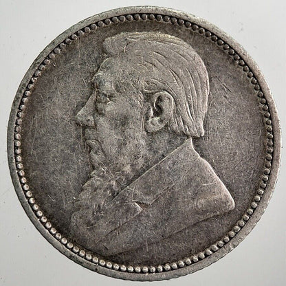 1896 South Africa Zar Sixpence Coin | Fine Collectable Grade | a7924