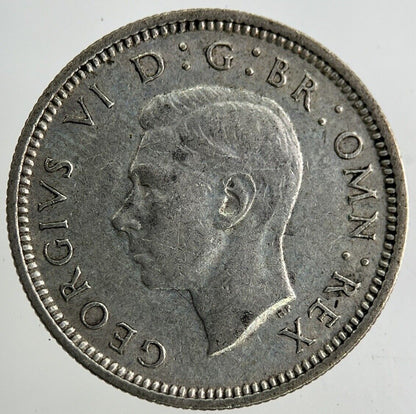 1938 George VI Sixpence Silver Coin | Fine Collectable Grade