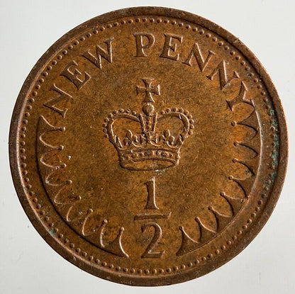 1971 Elizabeth II 2nd 1/2 Half New Penny Pence Coin | Fine Collectable Grade