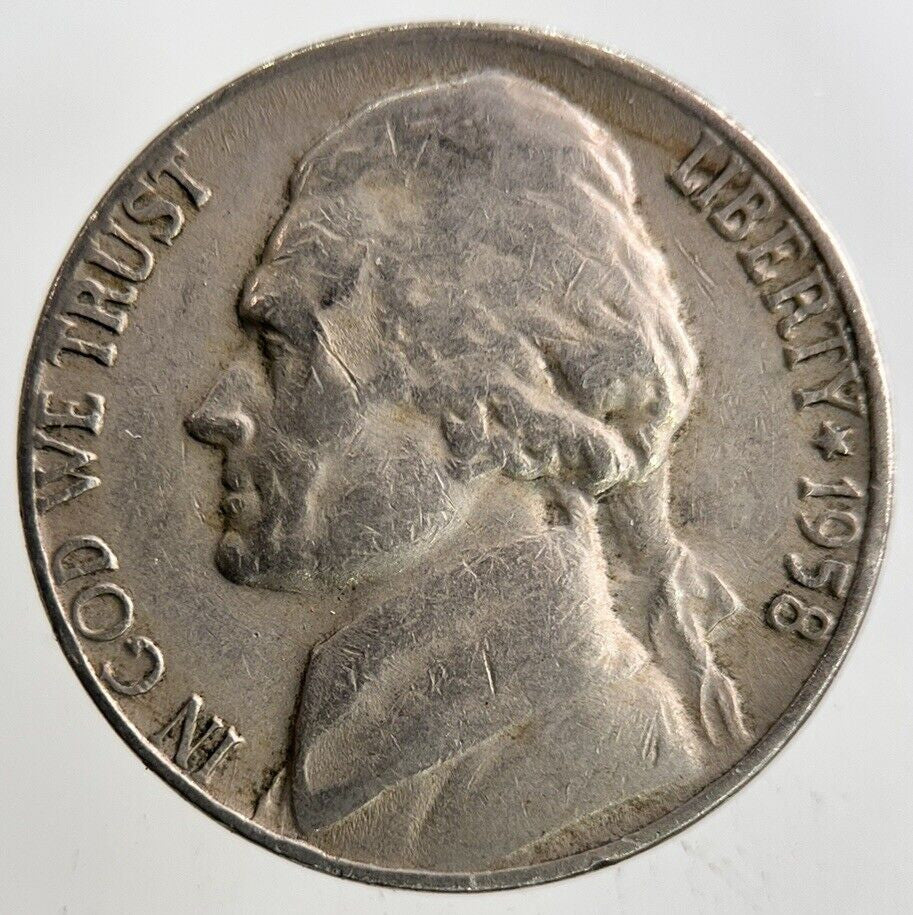 1958 US USA Nickel 5 Cents Coin | Collectable Grade