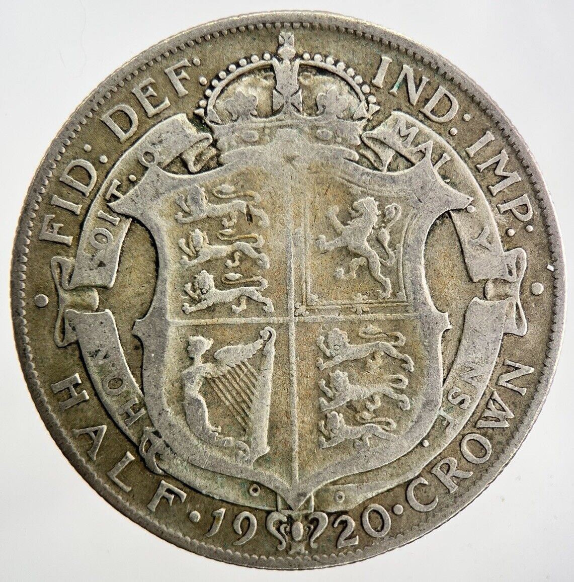 1920 George V Half - Crown Silver Coin | Fine Collectable Grade