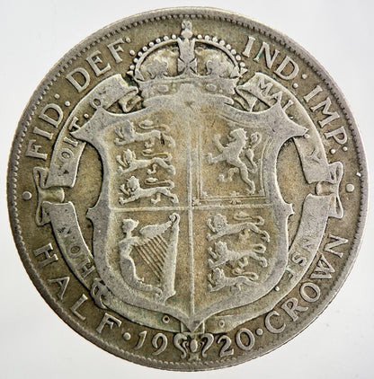 1920 George V Half - Crown Silver Coin | Fine Collectable Grade
