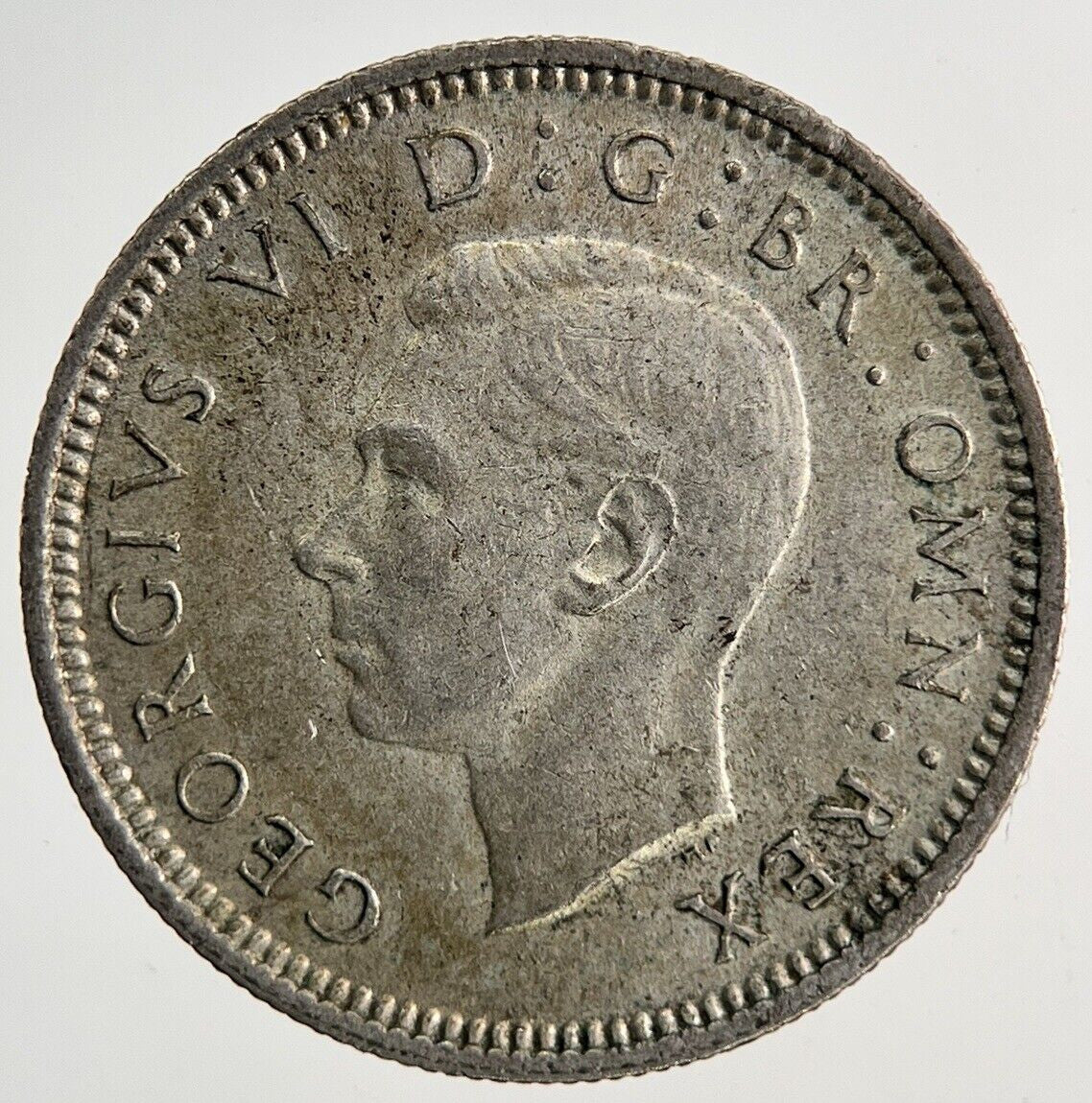 1938 George VI Sixpence Silver Coin | Fine Collectable Grade