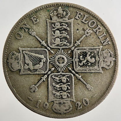 1920 George V Florin Silver Coin | Collectable Grade | a8104