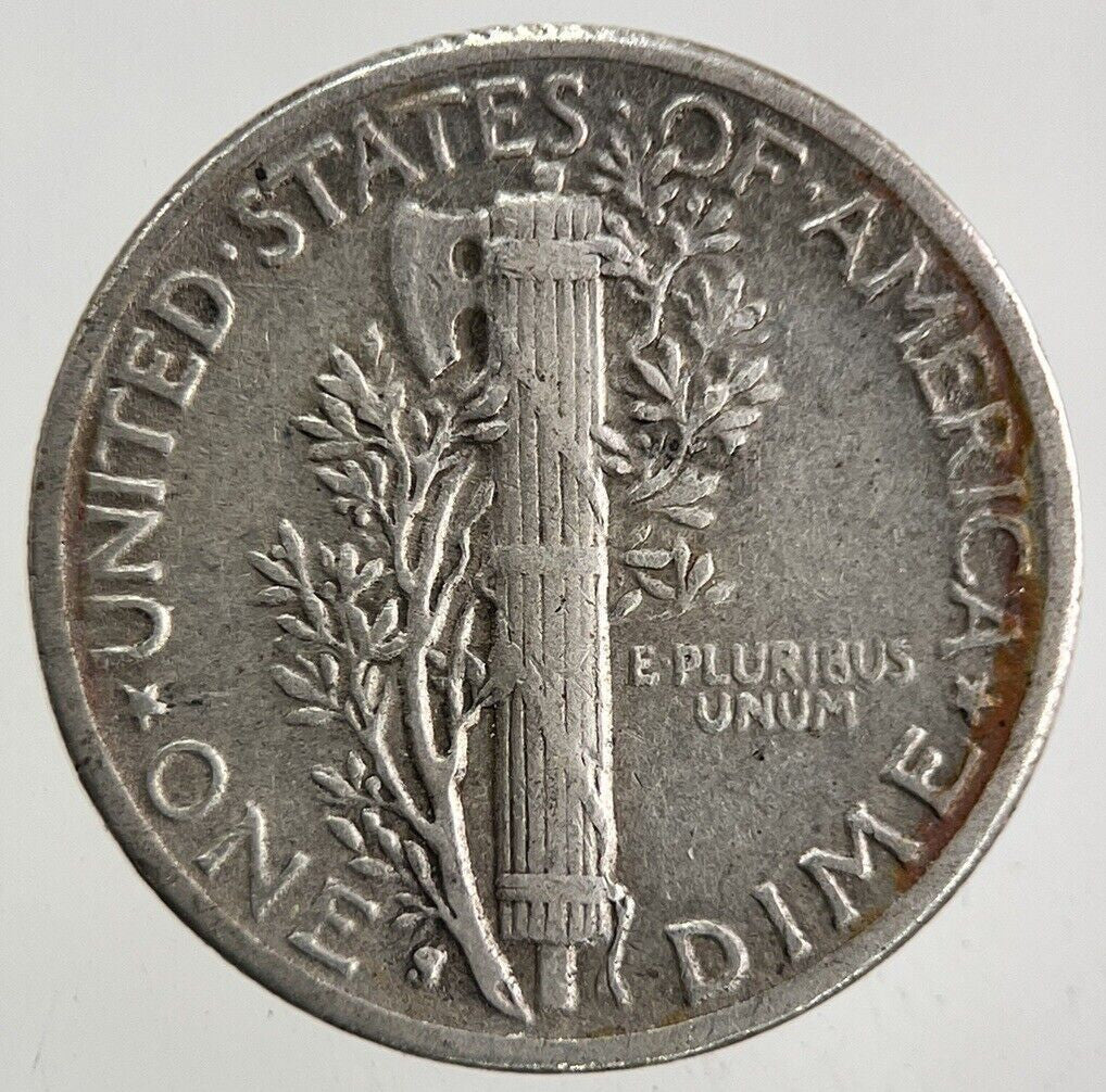 1944 - S US USA Mercury Dime Silver Coin | Fine Collectable Grade