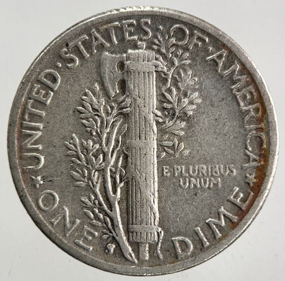 1944 - S US USA Mercury Dime Silver Coin | Fine Collectable Grade