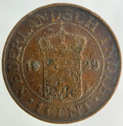 1929 Netherlands East Indies 1 Cent Coin | Fine Collectable Grade
