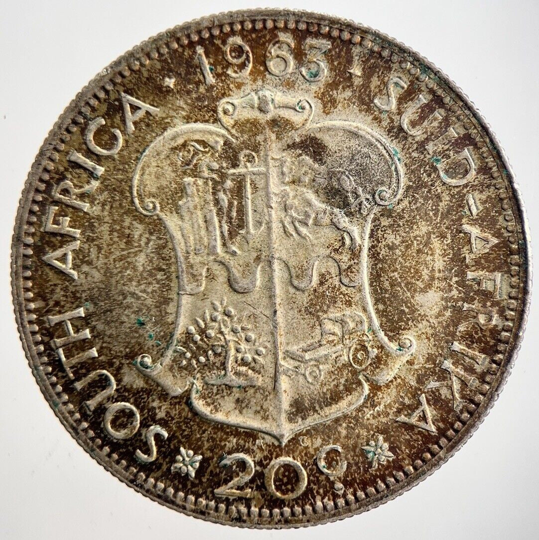 1962 20 Cent South Africa Half - Crown Silver Coin | Fine Collectable Grade
