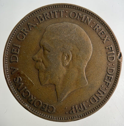 1929 George V One Penny Coin | Fine Collectable Grade